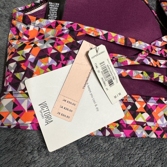 Victoria's Secret Pink and Purple Sports Bra - Picture 4 of 7